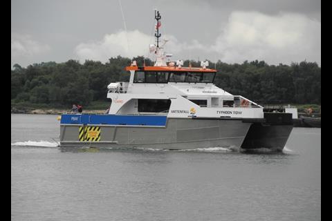 'Typhoon Tow' underway, very much like her three sisters. Photo: Geoff Tester/Stevie Knight